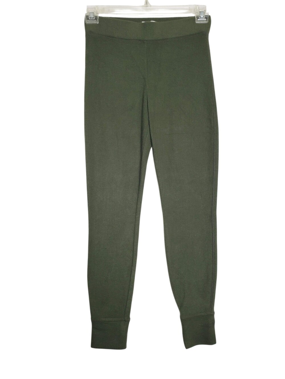 Lou & Grey Green Fleece Stretch Leggings Pull On Pants Women's Size Medium NWT